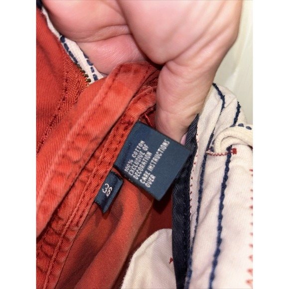Polo Ralph Lauren Vintage Chino Shorts Washed Nantucket Red NE American Preppy - Picture 13 of 16